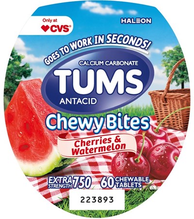 Tums Cherry Watermelon 750 mg 60 Ct (Tums Cherry Watermelon 750 mg 60 Ct)